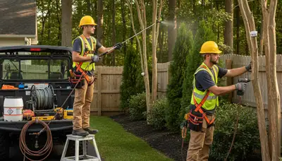 Deer deterrent service protecting trees and landscaping in Wilmington, NC