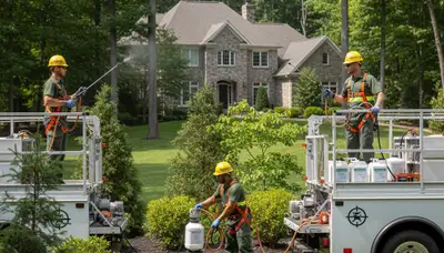Deer deterrent tree service in Wilmington, NC protecting landscaping and young trees