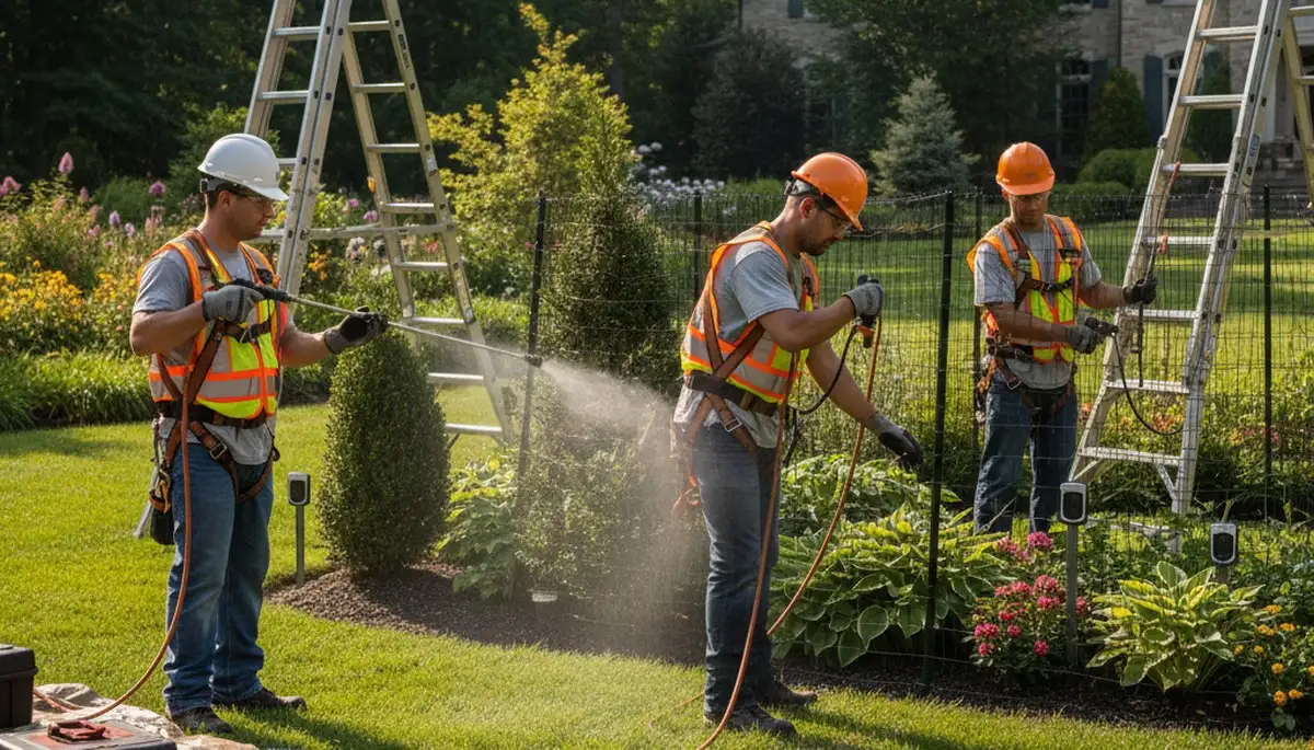 Deer deterrent tree service in Wilmington, NC protecting trees and landscaping from browsing animals
