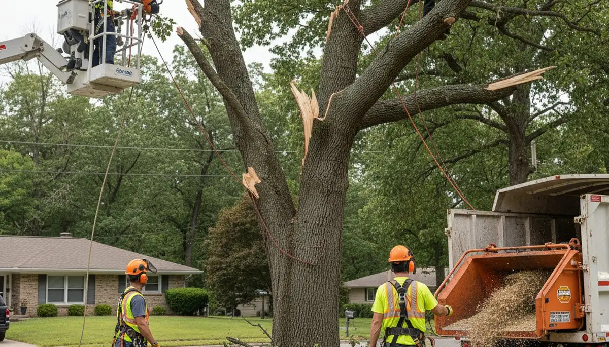 Wilmington, NC emergency tree service removing storm-damaged trees and fallen branches