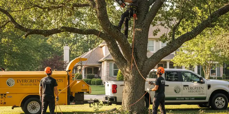 Tree service crew in Wilmington, NC providing professional tree removal and trimming for homeowners
