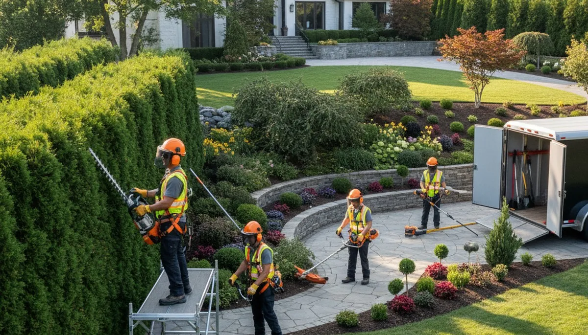 Wilmington, NC tree service crew handling landscaping and storm cleanup for coastal properties