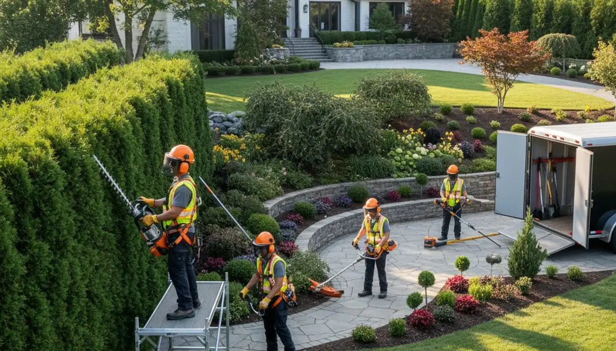 Wilmington, NC tree service crew handling landscaping and storm cleanup for coastal properties