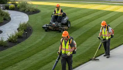Tree service crew in Wilmington, NC providing professional tree removal and yard care services
