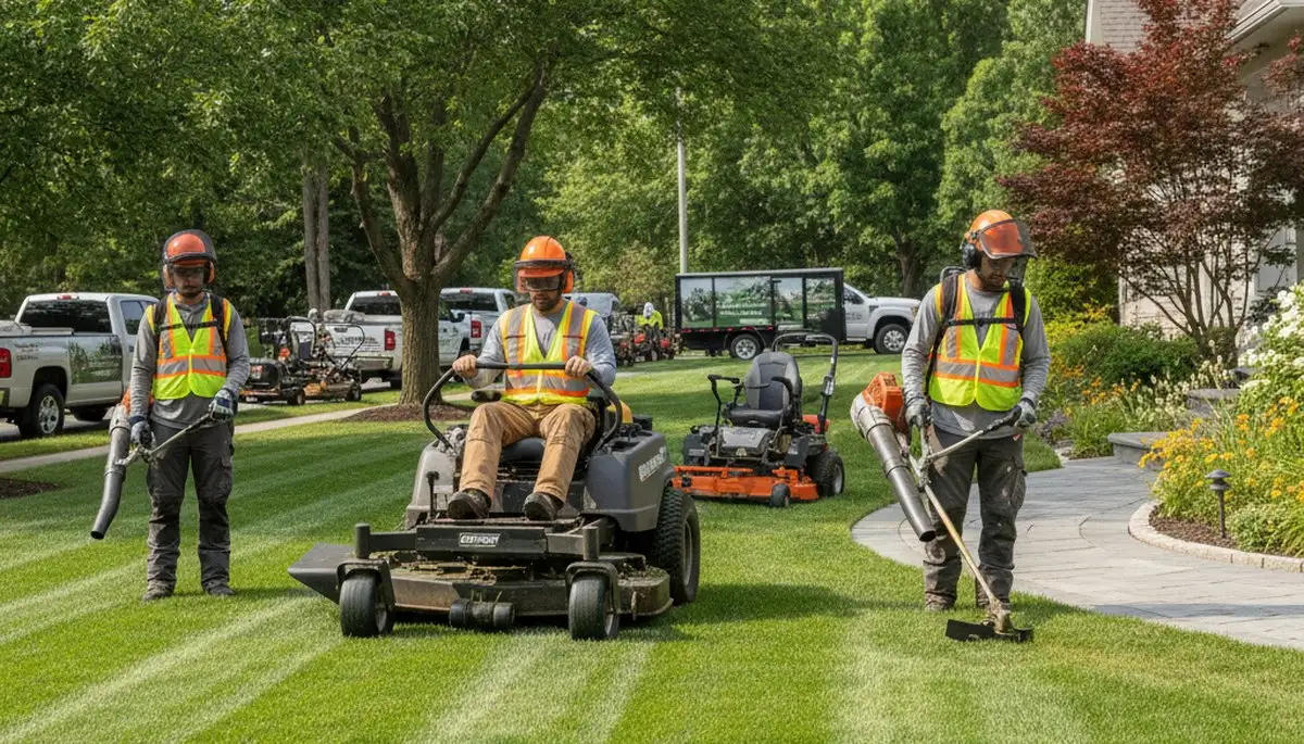 Tree service crew handling yard care in Wilmington, NC for healthy, tidy landscapes