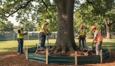Root protection for trees in Wilmington, NC to prevent root stress, erosion, and soil compaction