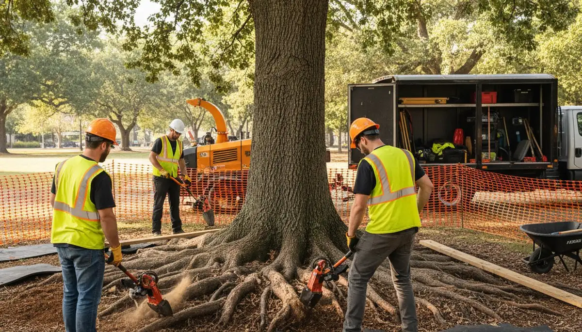Root protection service in Wilmington, NC for healthy tree roots and soil care
