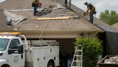 Storm damage cleanup crew clearing fallen trees in Wilmington, NC