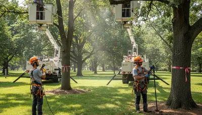 Wilmington, NC arborist treating tree disease to protect against fungal infections and root rot