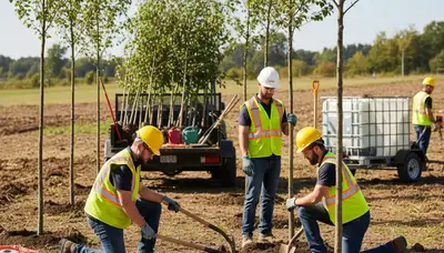 Tree planting service in Wilmington, NC for coastal landscapes and proper tree installation