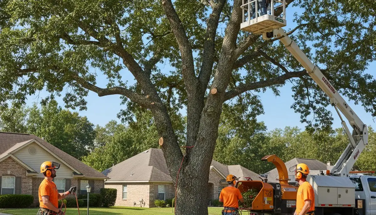 Arbor Tree Care pruning a tree in Wilmington, NC for healthier growth and safer property conditions
