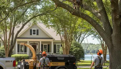 Wilmington, NC tree service team providing safe tree removal and trimming for homes and businesses