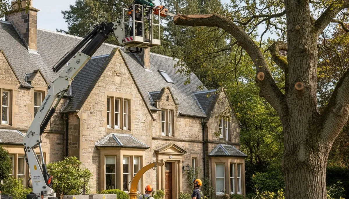 Tree service crew in Wilmington, NC providing professional tree removal and trimming services