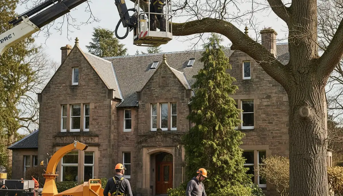 Tree service crew in Wilmington, NC providing professional tree removal and pruning services