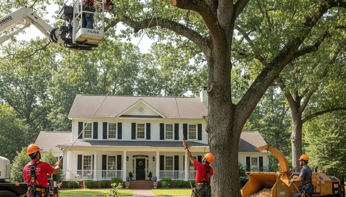 Professional tree service team in Wilmington, NC providing safe tree removal and trimming services