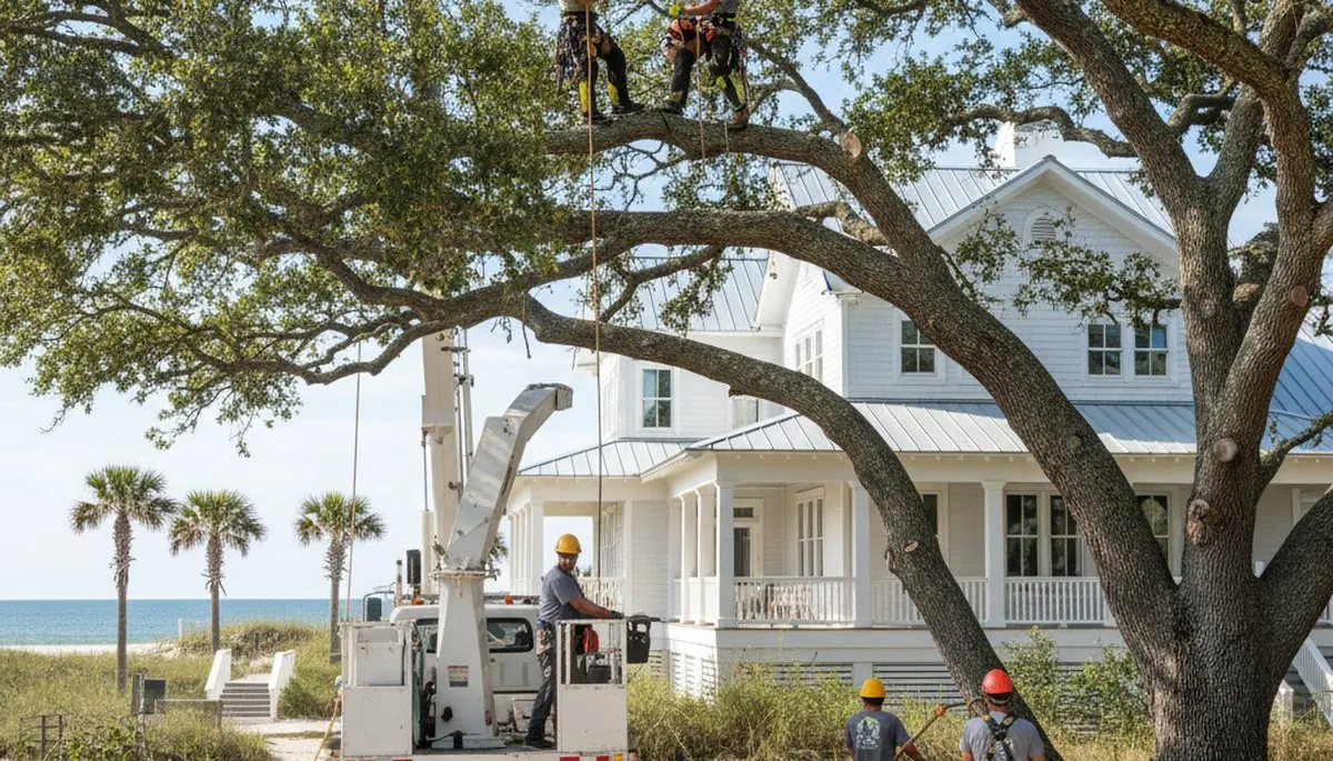 Tree removal team in Wilmington, NC providing professional tree service for local properties