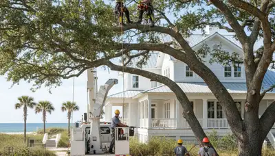 Tree removal team in Wilmington, NC providing professional tree service for local properties